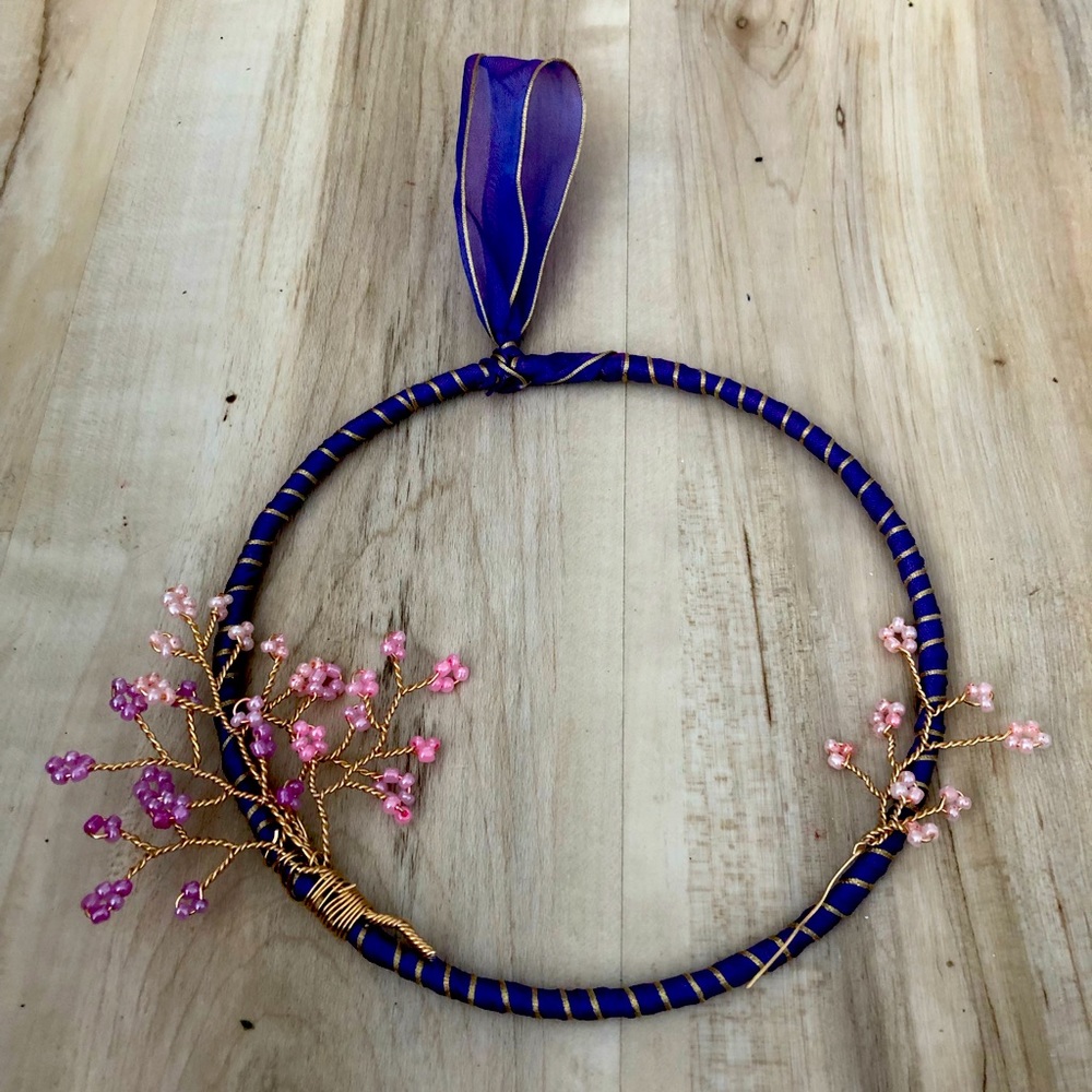 Wall decor handmade ‘Cherry Blossom Tree of Life’ wall hanging